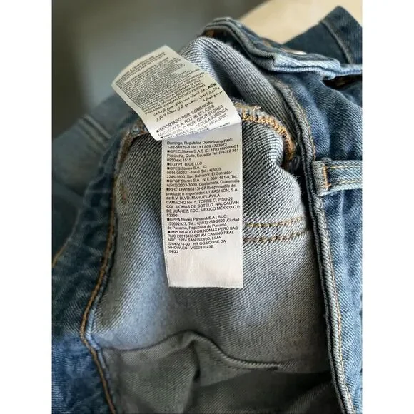 Old Navy Women's Size 6 High Rise Ankle Length Patchwork Jeans Blue - Picture 5 of 6